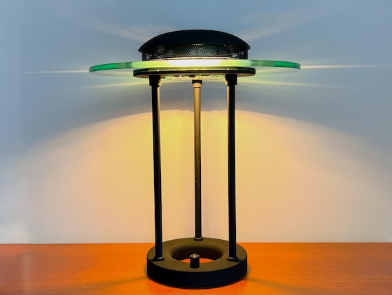 Vintage Saturn Bankers Desk Lamp - Design by Robert Sonneman