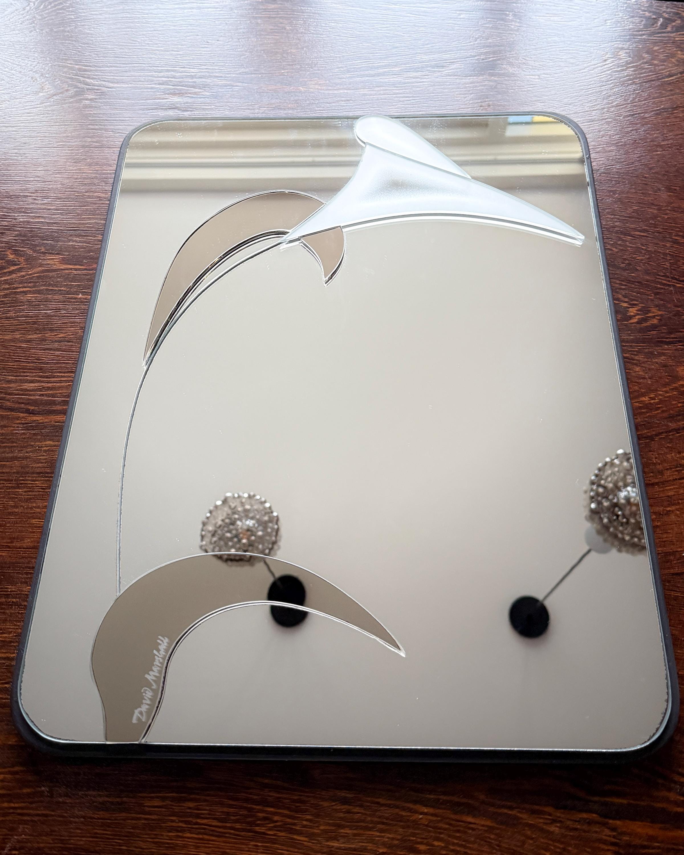 Vintage David Marshall Layered Mirror - 1989 - Sculptural Wall