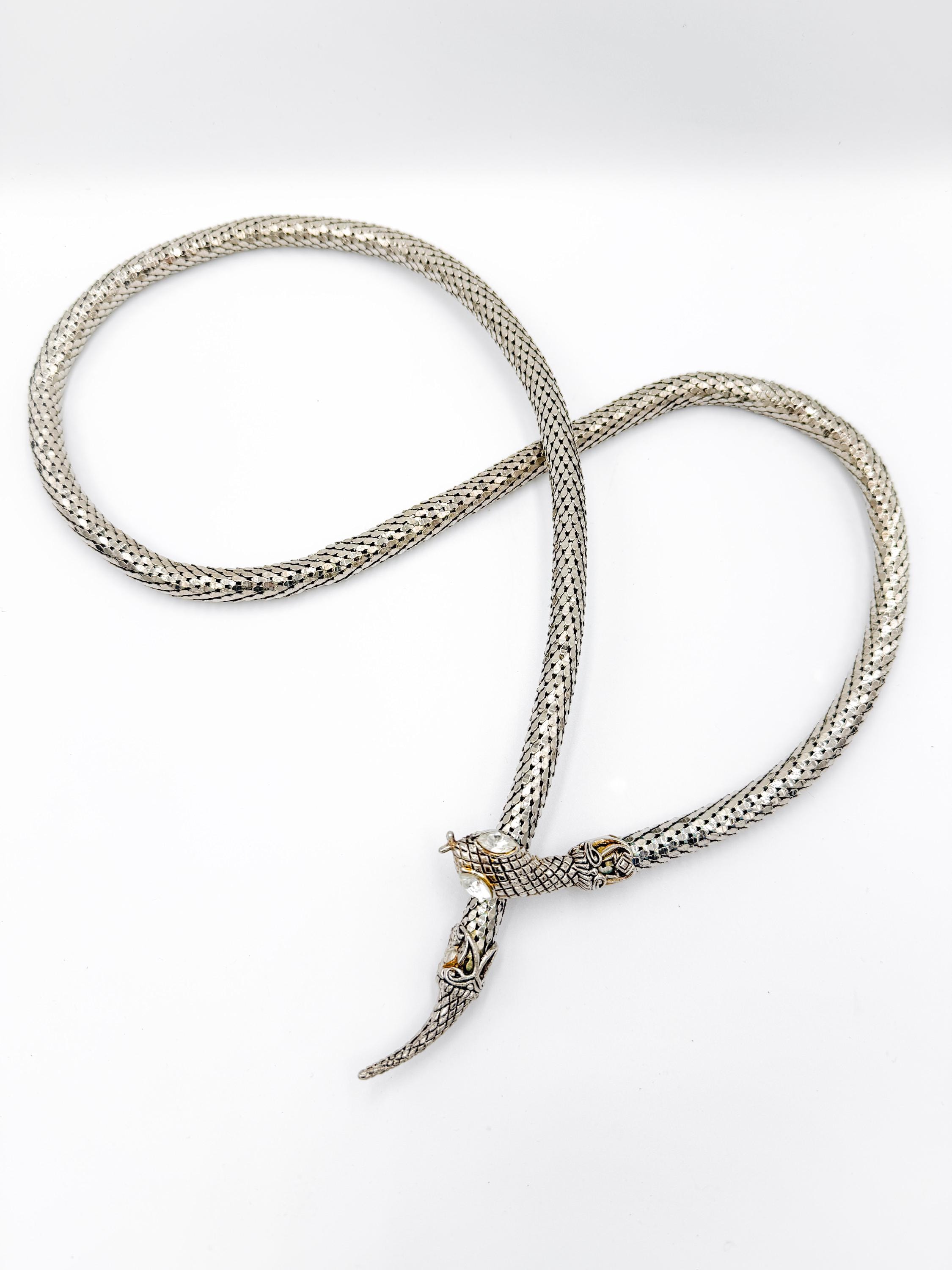 Whiting Davis Snake Belt - Etsy Australia