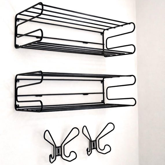 Vintage IKEA FRÄN Wall-mounted Shoe Rack and Coat Hook