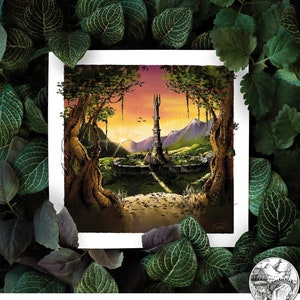 La strada per l&#39;illustrazione di Isengard / Tolkien / Terra di Mezzo / download digitale