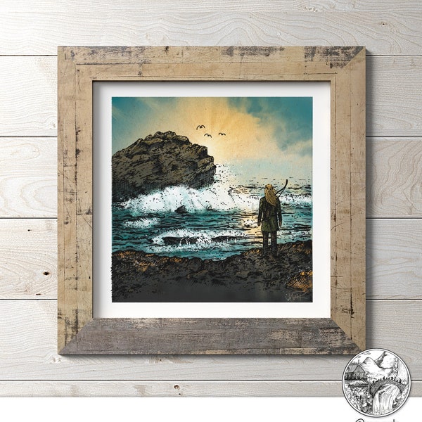 Legolas and the Sea illustration | Tolkien | Middle Earth | digital download