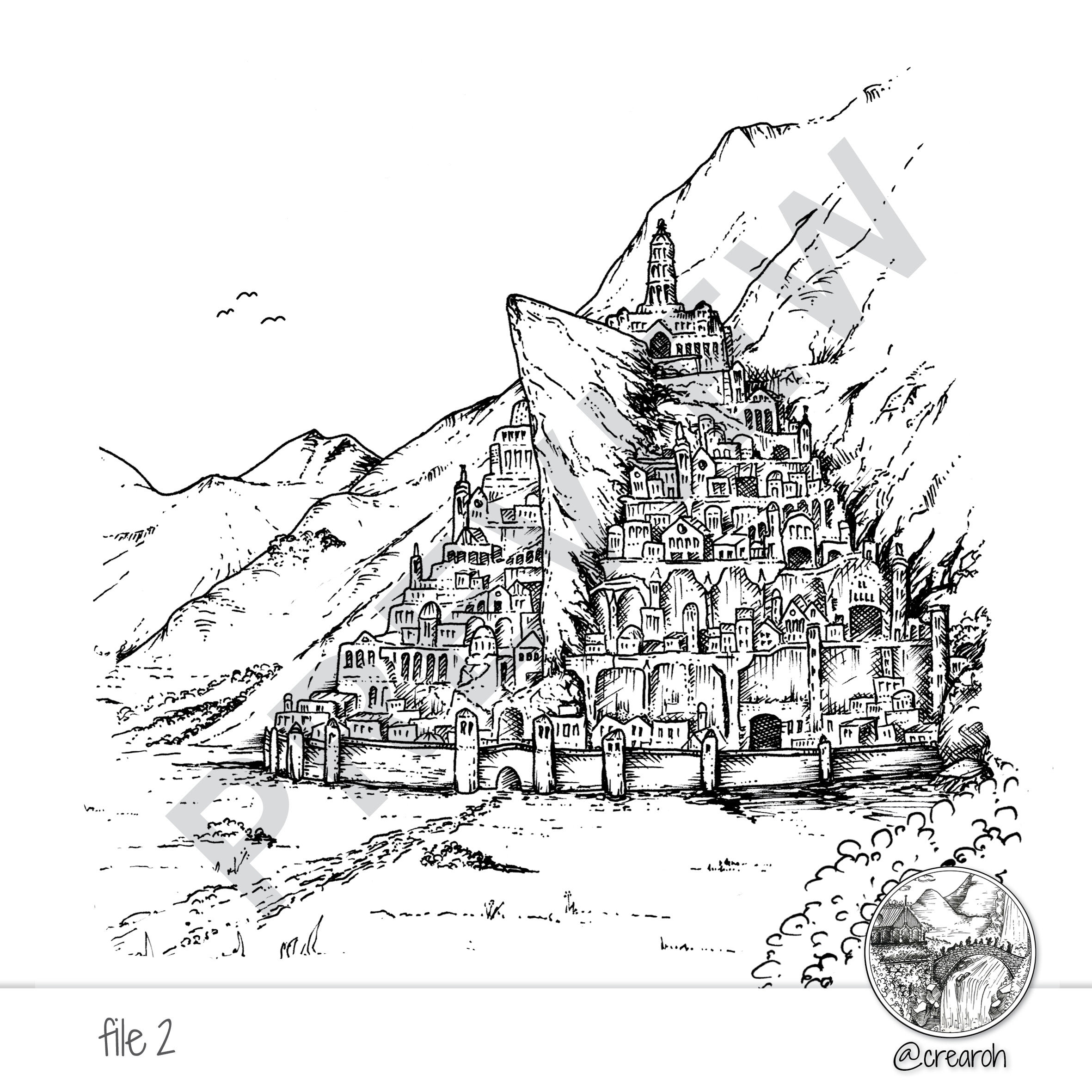 File:Minas-Tirith-Rama-b.svg - Wikimedia Commons