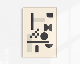Minimal Print | Shapes Print | Mid Century Modern Print | Geometric Print | Illustration | Wall Art | Home Decor | Print | Wall Print | Gift