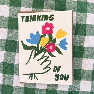 Thinking Of You Card | Condolences Card | Floral Card