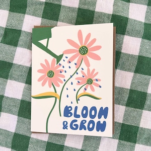 Carte Bloom & Grow | carte de fin d'études | Carte de sympathie