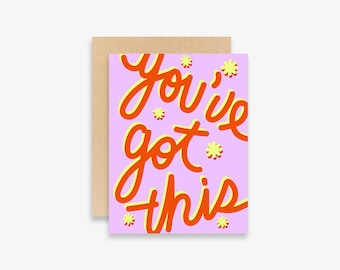 You've Got This Card | Greeting Card | Colorful | Typography