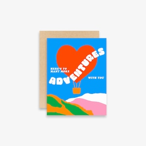 Here&#39;s To Many More Adventures With You Card | Greeting Card