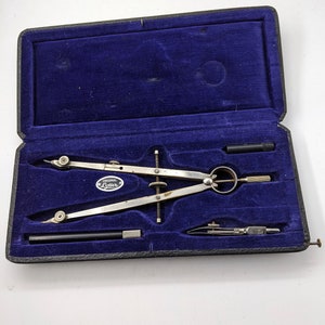1970s DH Drawing Compass, Drawing Tool, Compasses for Drawing With Two  Nozzles, Vintage Germany Drawing Compass, Retro Drawing Compass 
