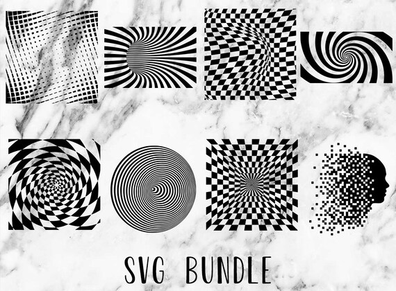 Optical Illusion 8 SVG Bundle. Optical Illusion Bundle | Etsy