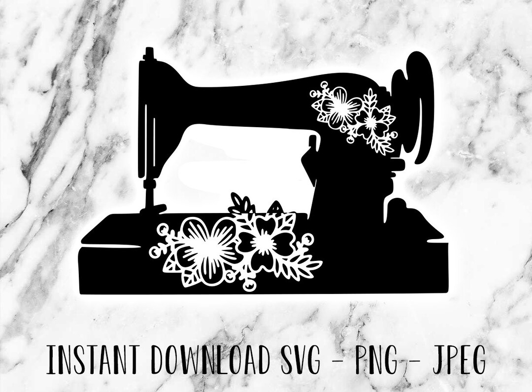 Sewing Machine Cut File Digital Download SVG Cricut Friendly Cutting