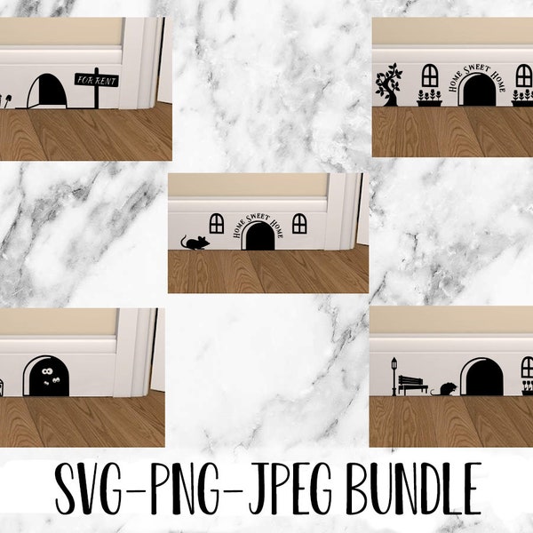 Mouse House Bundle - cut file - digital download - SVG - JPEG - PNG - Cricut friendly - cutting machine for printing or vinyl cutting