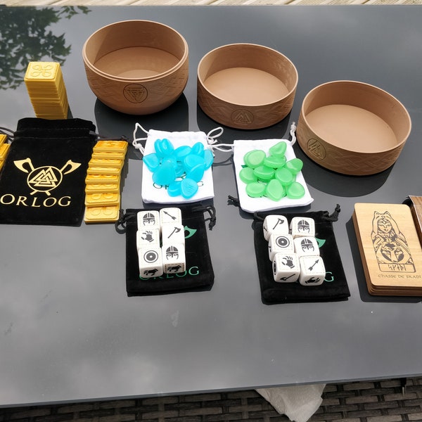 Orlgo game with AC Valhalla stone dice