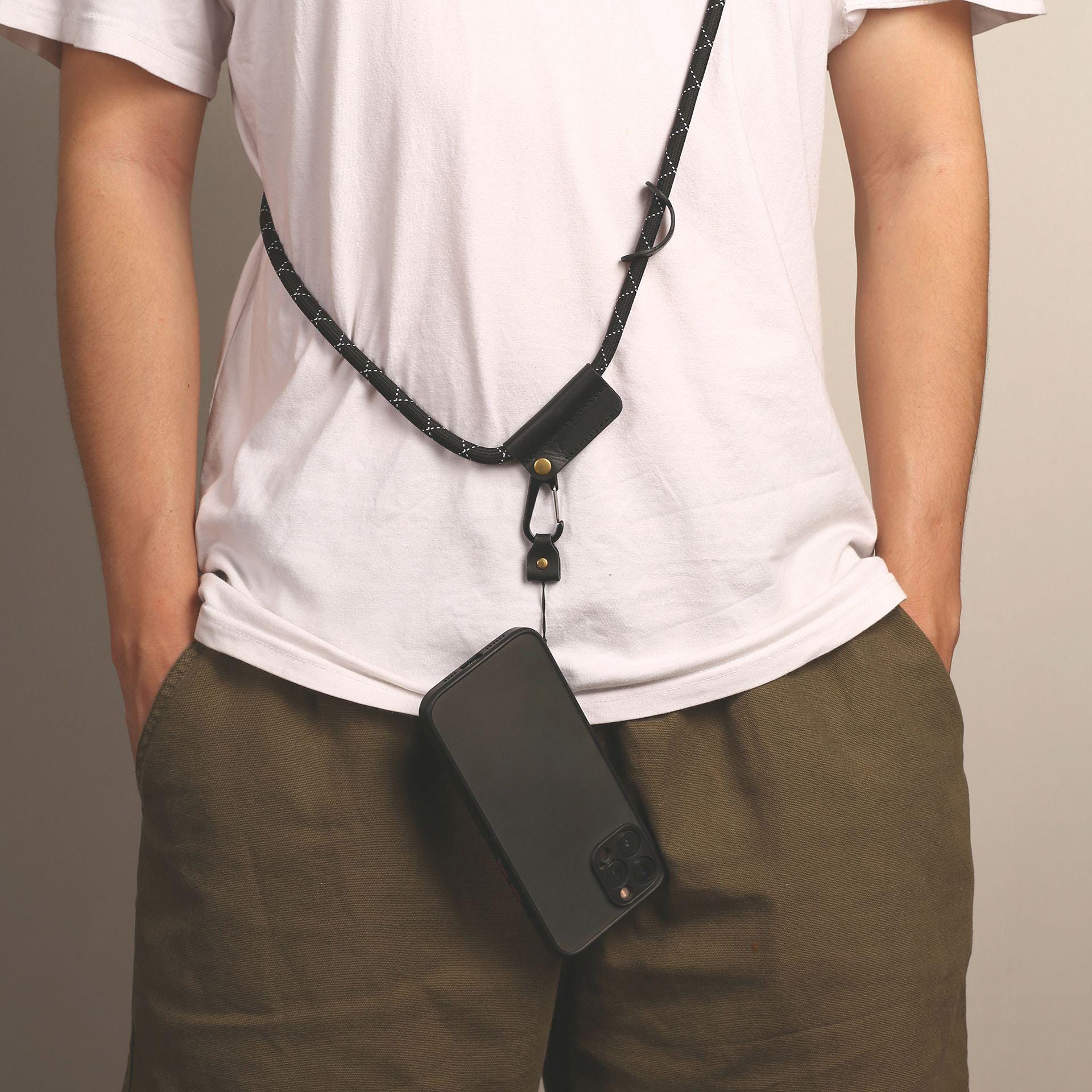 Diyxisk Cordino Intrecciato Per Cellulare – Tracolla A Spirale In Nylon, Colori Contrastanti, Rosa E Ciano, Per Viaggi, Sport E Attività Outdoor