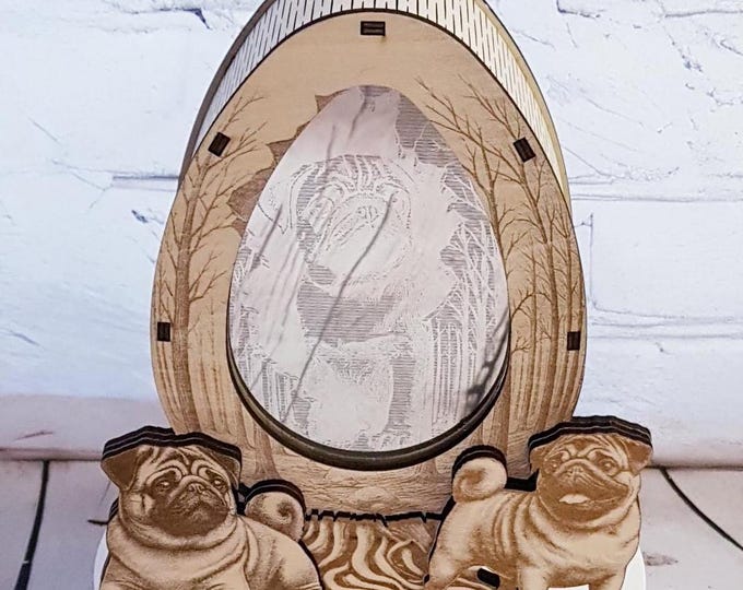 Easter egg pug