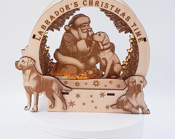 Labradors Christmas Time 2024