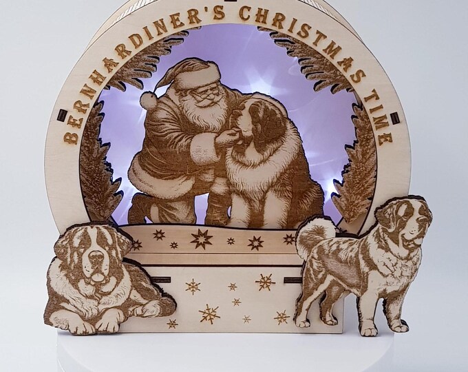 St. Bernard's Christmas Time 2024 Table Lamp Star Time
