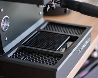 La Marzocco Linea Mini R – Acaia Lunar scolapiatti con tappetino in gomma (vaschetta raccogligocce)