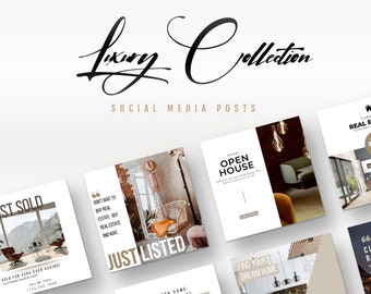 20+ luxury collection, real estate canva template, social media realtor branding, luxury instagram