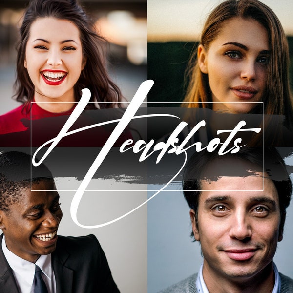 Headshots mobile & desktop lightroom presets for real estate photography, bright skin portraits, selfie, influencers bloggers