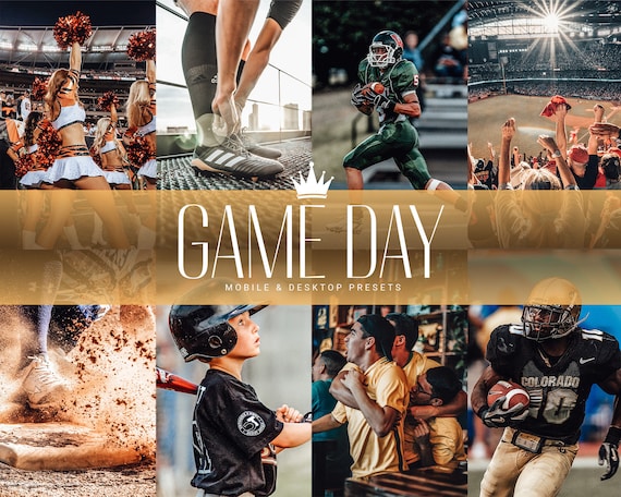 Game Day Sports Lightroom Presets: Mobile & Desktop (DNG + LRTemplate)