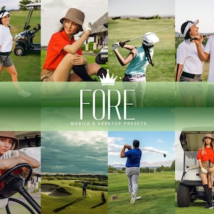 5 FORE! Mobilne i stacjonarne ustawienia Lightroom, Miłośnicy golfa, Fotografia golfowa, Blogerzy Influencerzy