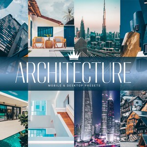5 ARCHITEKTURA Mobilne i stacjonarne Zewnętrzne budynki Presety Lightroom Blogerzy projektowi Influencerzy