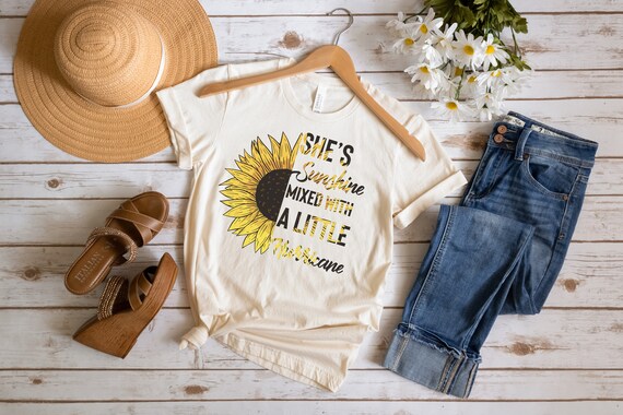She's Sunshine Mixed With A Little Hurricane Tshirt She's Sunshine Mixed With A Little Hurricane Tshirt