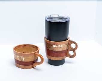 Large Wooden Cup Sleeve