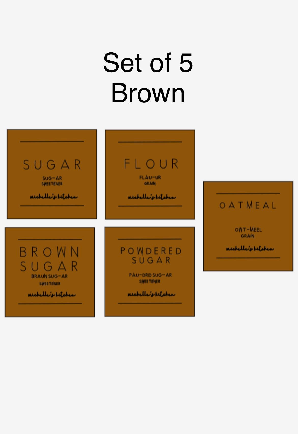 Simple Pantry Container Labels Pantry Labels Minimalist - Etsy