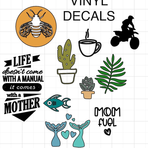Custom Decal Cricut Vinyl Etsy