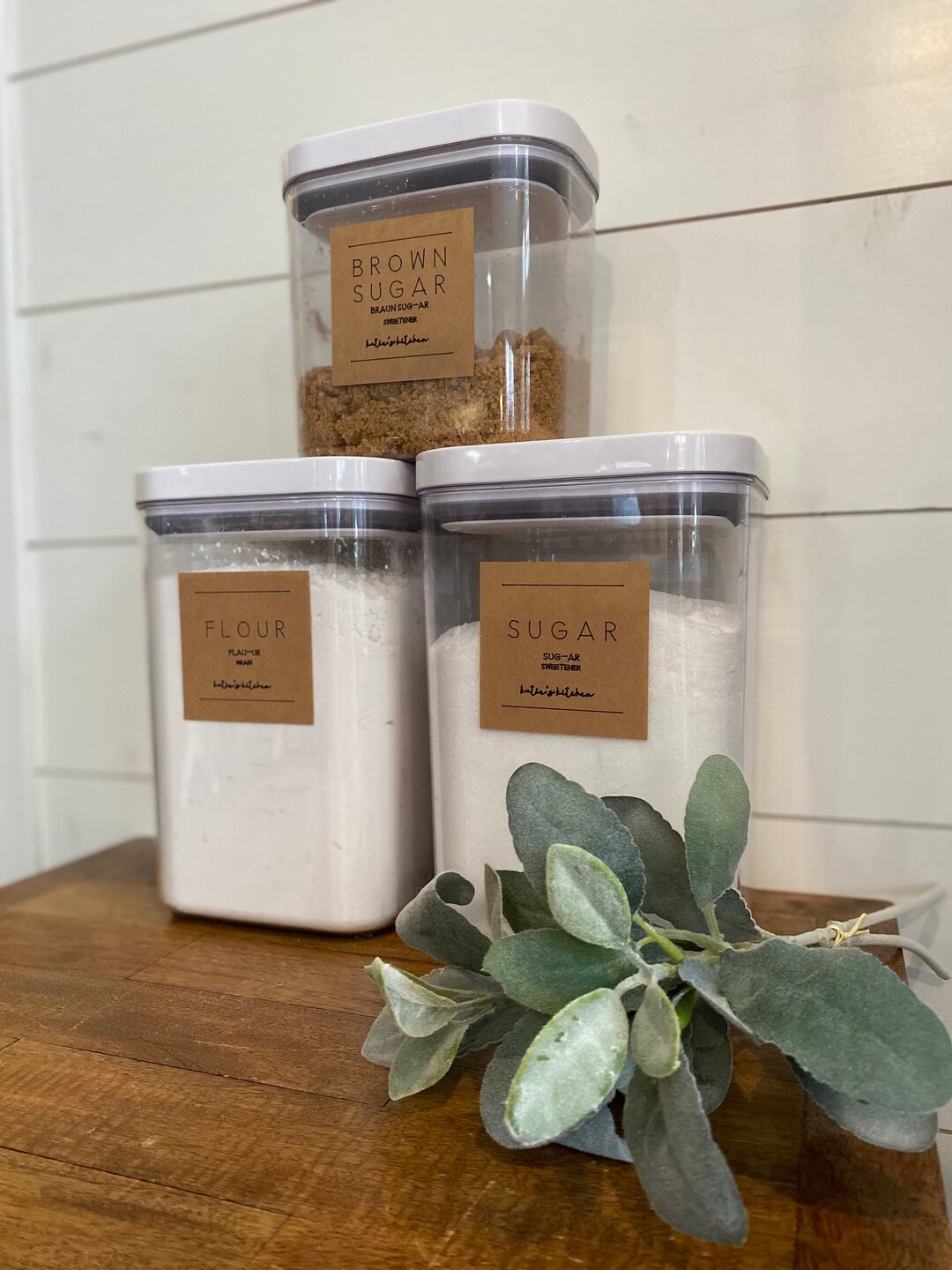 Simple Pantry Container Labels Pantry Labels Minimalist Etsy