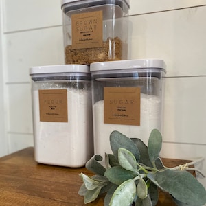 Simple Pantry Container Labels - Pantry Labels - Minimalist Pantry Labels - Labels for Storage Jars - Personalized Pantry Labels - Customize