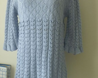 Dusty blue cotton tunic no. 231