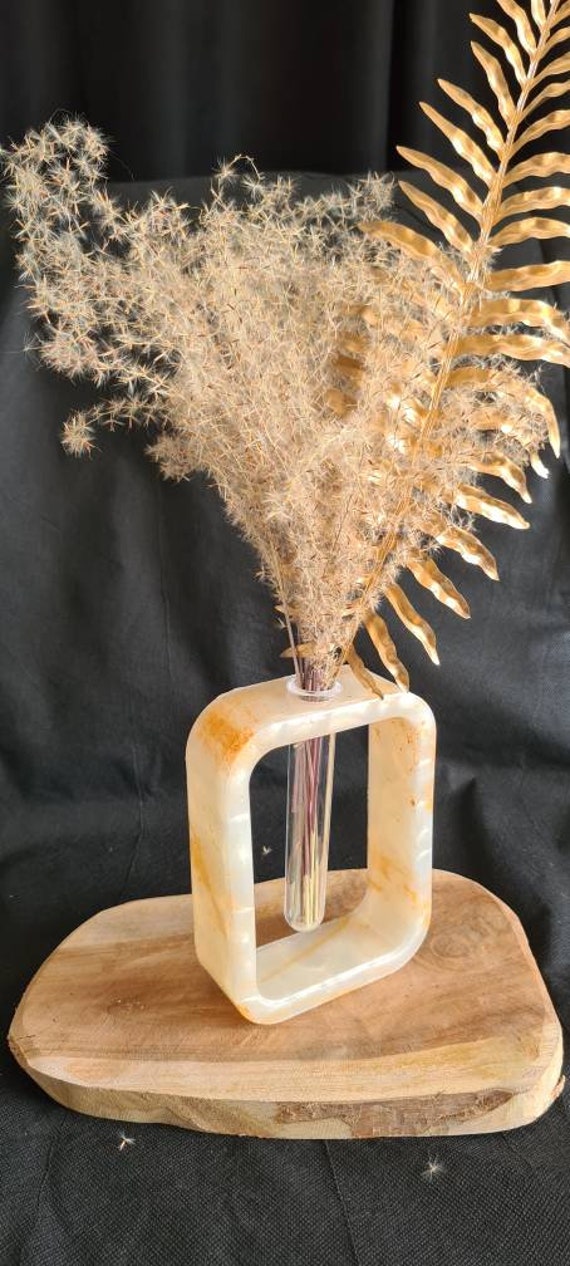 Vase Soliflore Moderne en Résine Epoxy