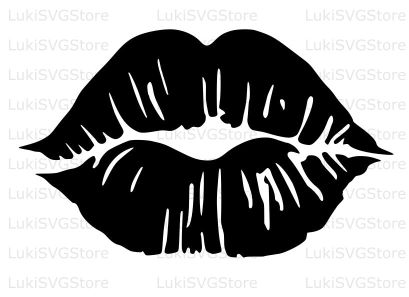 Lips Kiss Svg Clipart Kiss Svg Lips Svg Valentines Day Svg - Etsy