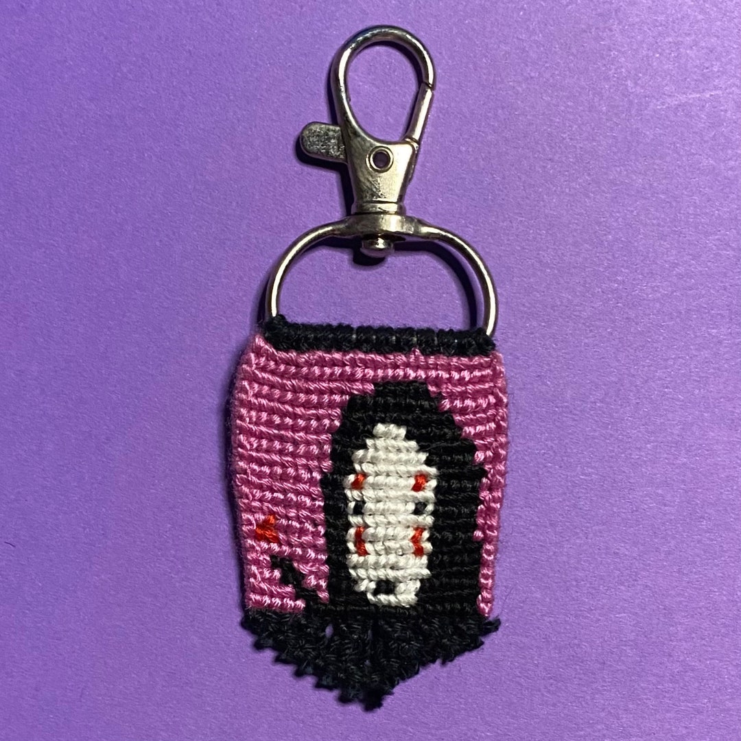 No-face/kaonashi Spirited Away Handmade/handwoven Keychain - Etsy
