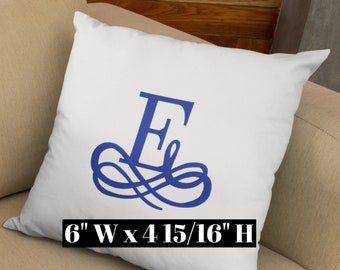 Large Machine Embroidery Letter E Design | Elegant Monogram Letter E | Embroidery Font Design File
