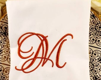 Monogram Embroidery Letter M, Elegant Embroidery Design, Embroidery Font Design File, Wedding Embroidery Font, Machine Embroidery Design