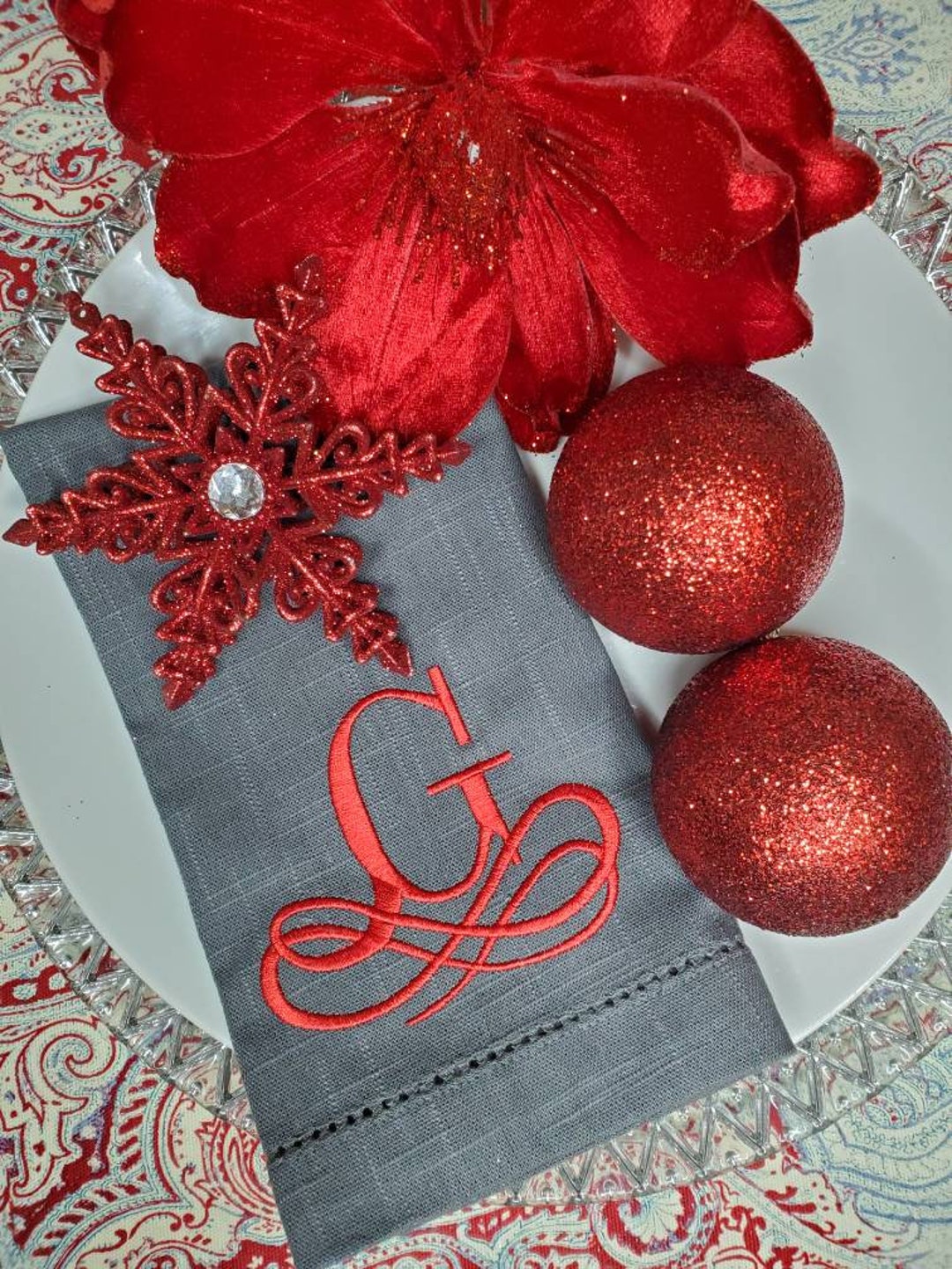 Machine Embroidery Design Elegant Monogram Letter G Etsy