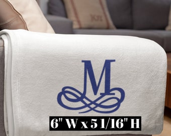 Large Machine Embroidery Letter M, Elegant Monogram Font M, Wedding Design Linen Letter, Embroidery Font Design File