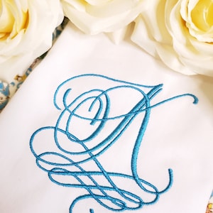 Monograma bordado letra K, diseño de bordado elegante, archivo de diseño de fuente de bordado, fuente de bordado de boda, diseño de bordado de máquina