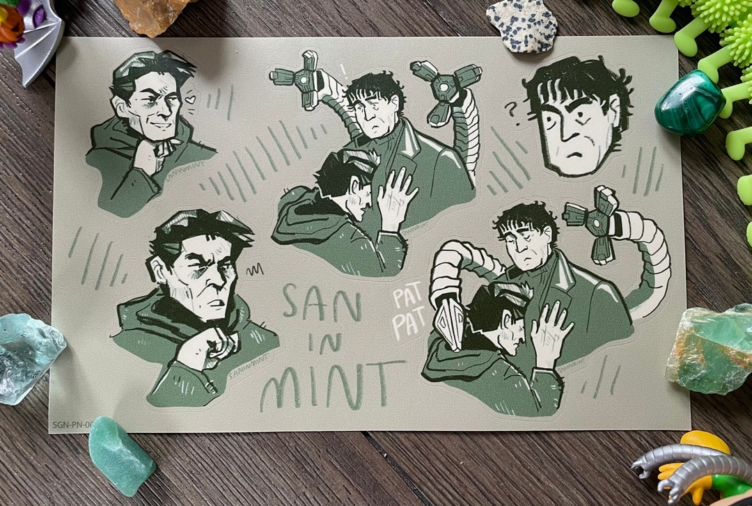 Doc Ock Sticker Doc Ock Green Goblin | Sticker Set - Otto Octavius, No Way Home - Etsy