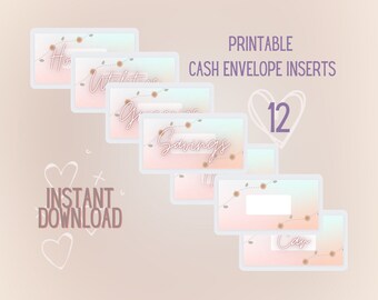 Cash Envelope Insert Printable