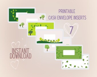 Cash Envelope Insert Printable