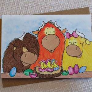 Hogie, Hettie and Hew 'Spring Surprises' - Greetings Card