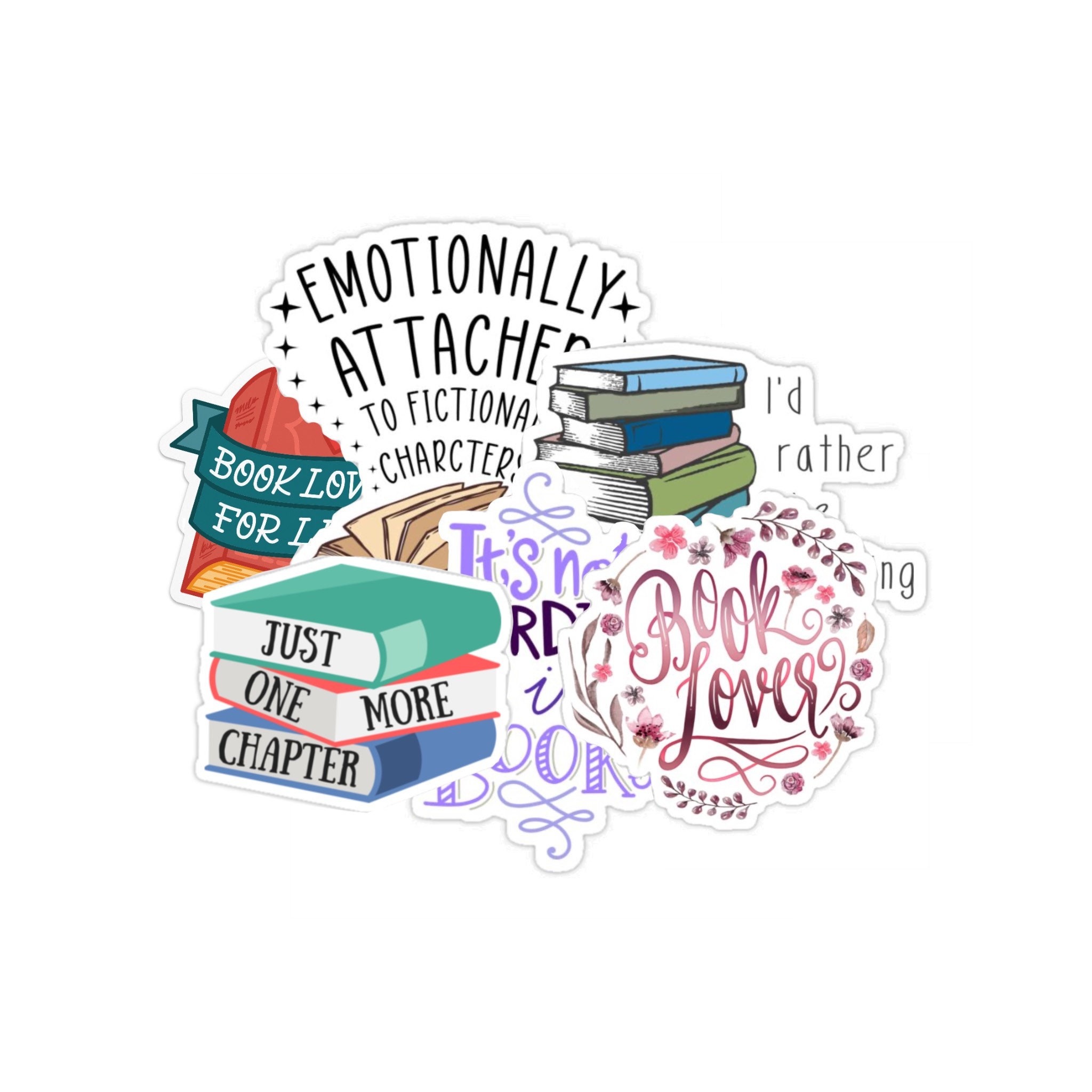 5-50 Book Lover Stickers 