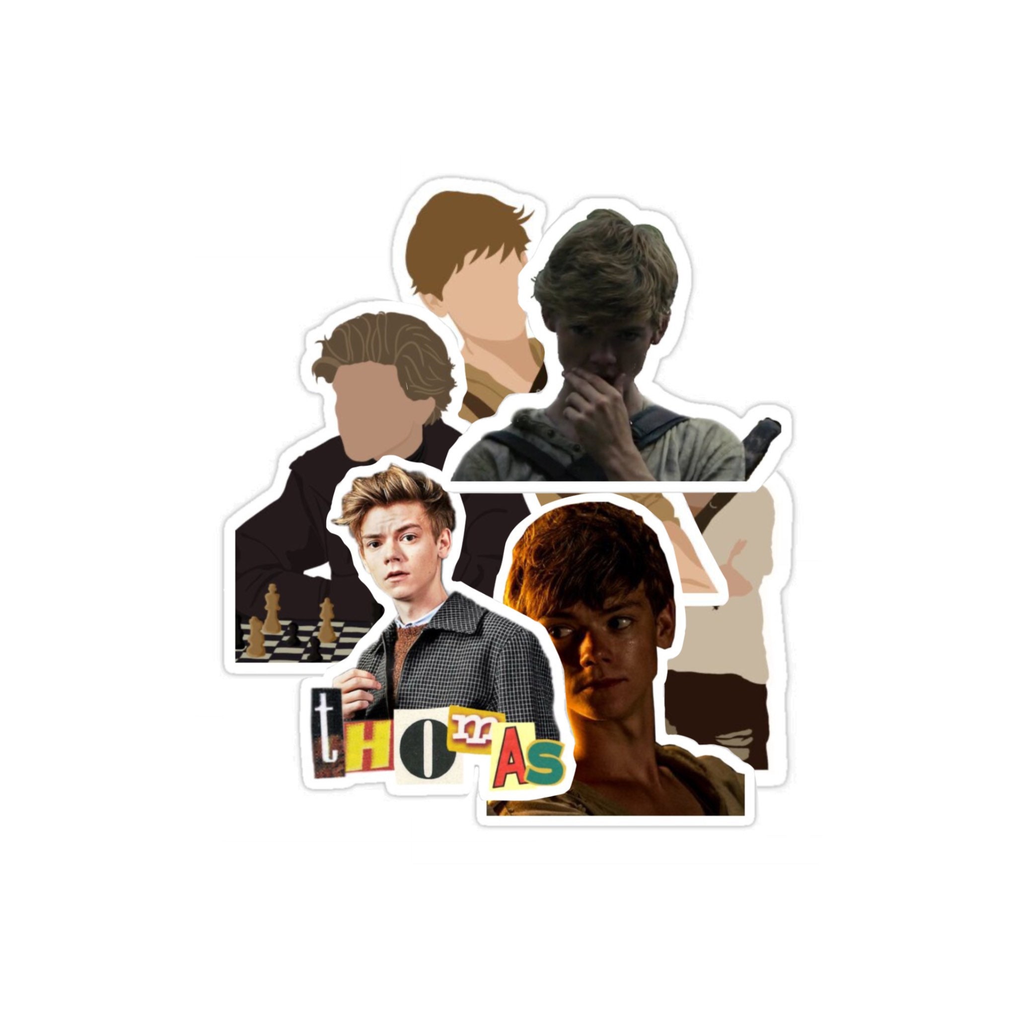 Maze Runner - Minho, Thomas, Newt Sticker for Sale by AngeliaLucis