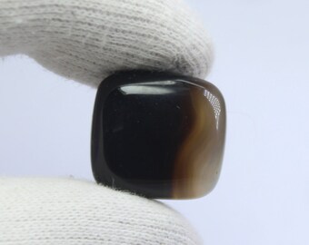 Fabulous Top Grade Quality 100% Natural Black Onyx oval  Shape Cabochon Loose Gemstone For Making Jewelry   23ct