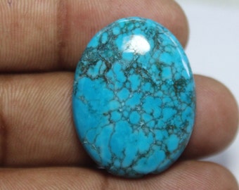 AAA Quality Blue Turquoise Gemstone Blue Turquoise Cabochon Blue Turquoise Loose Stone For Jewelry Making Loose Stone .35Cts 29x22x5 MM.1689